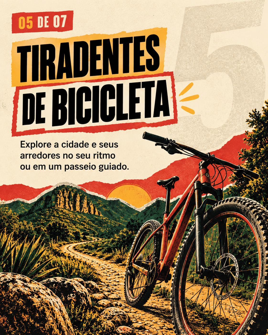 Passeio de bicicleta pelos caminhos de Tiradentes